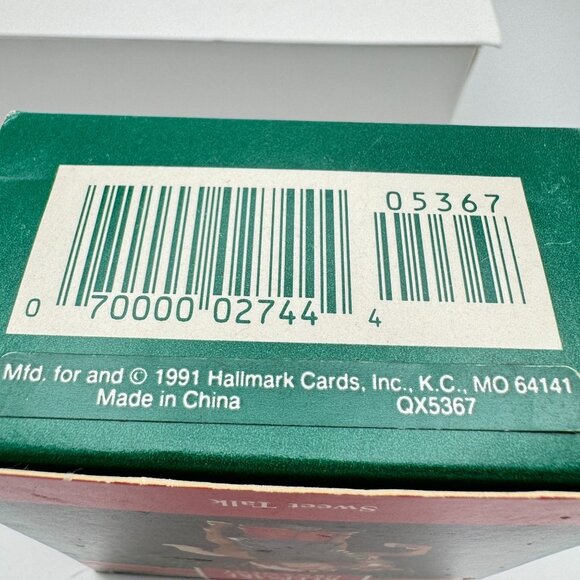 Hallmark 1991 Keepsake Ornament "Sweet Talk" Girl With Pony Handcrafted - Picture 4 of 11